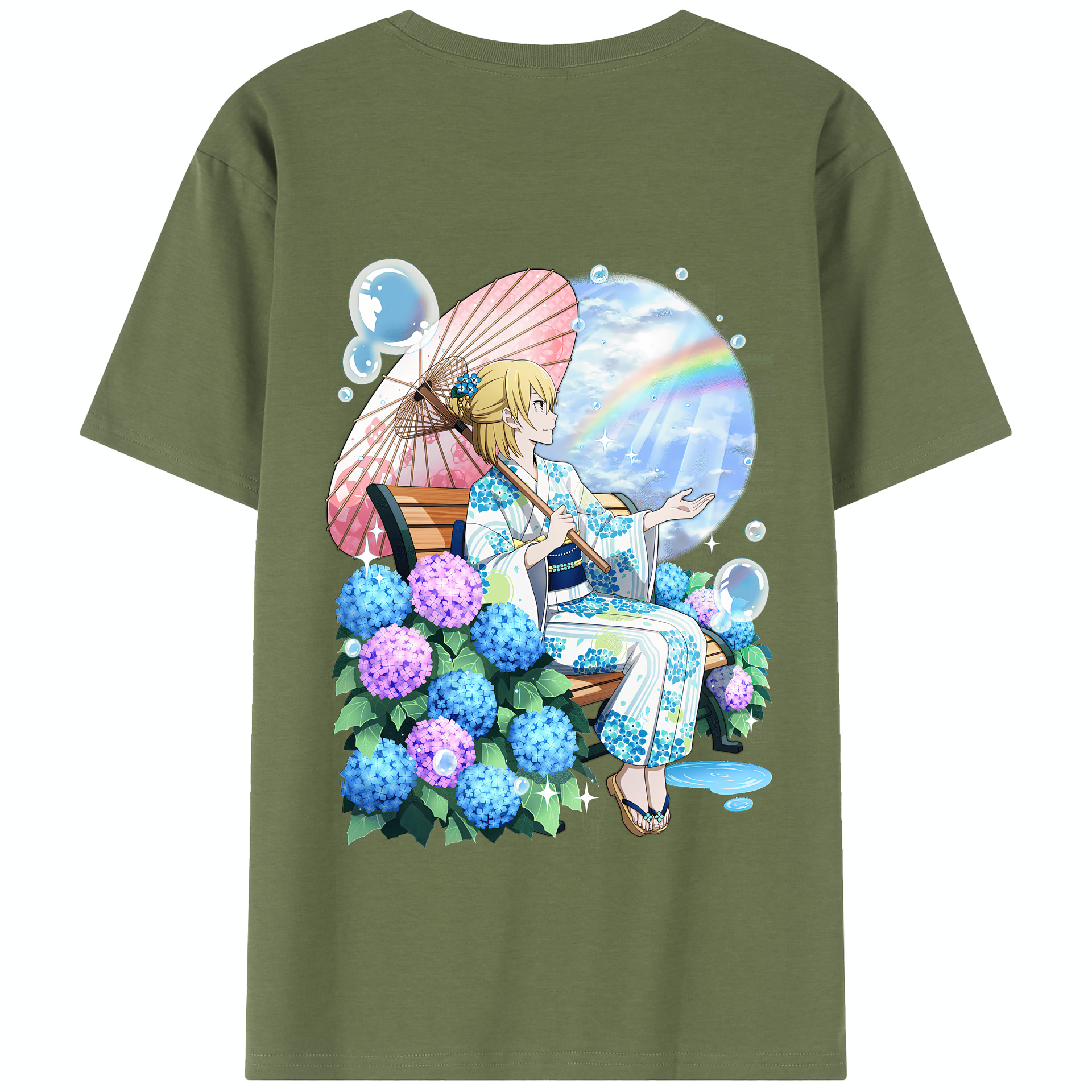 （画像用） 文豪ストレイドッグス Bungo Stray Dogs 綿100％半袖Tシャツ（背面プリント）